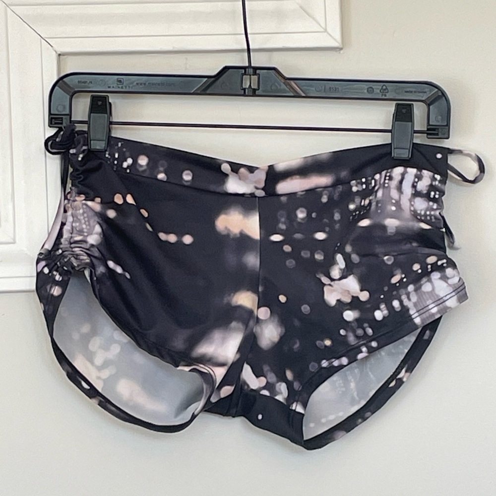 Onzie Black and Light Pink Athletic Shorts